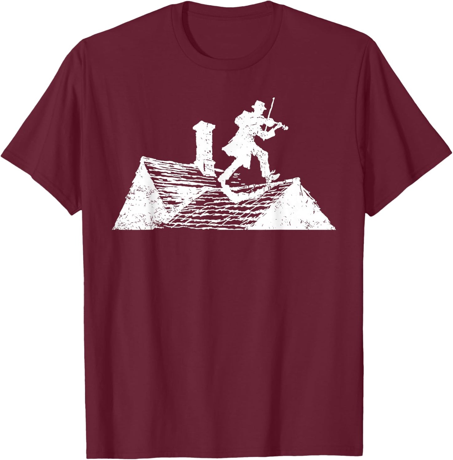 Fiddler On Roof Retro Musical Theater Broadway Theatre T-Shirt - T-Shirt | Maroon