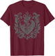 Vintage Catholic Ex Voto Heart , Black, S T-Shirt - T-Shirt | Maroon
