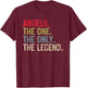 Abuelo The One The Only The Legend for Papa Grandpa T-Shirt - T-Shirt | Maroon