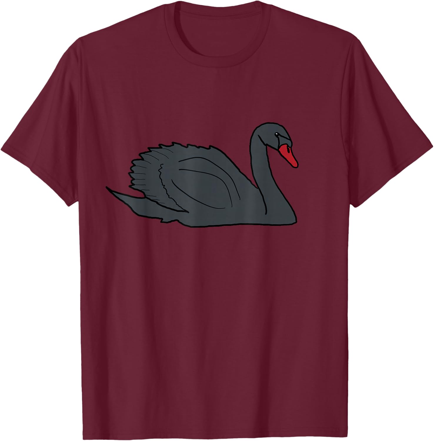 Black Swan T-Shirt - T-Shirt | Maroon