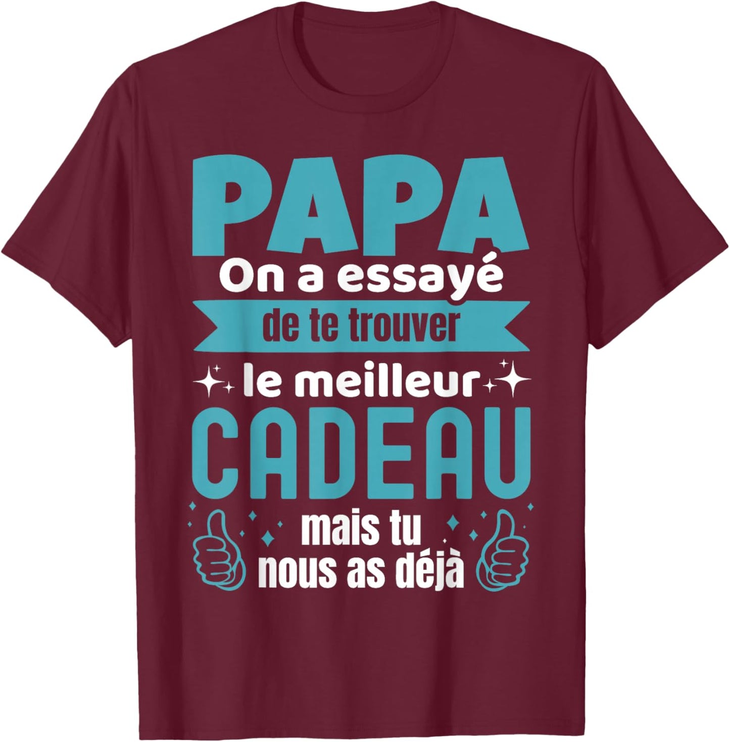 Gift Dad Father's Day Gifts Birthday Man T-Shirt - T-Shirt | Maroon
