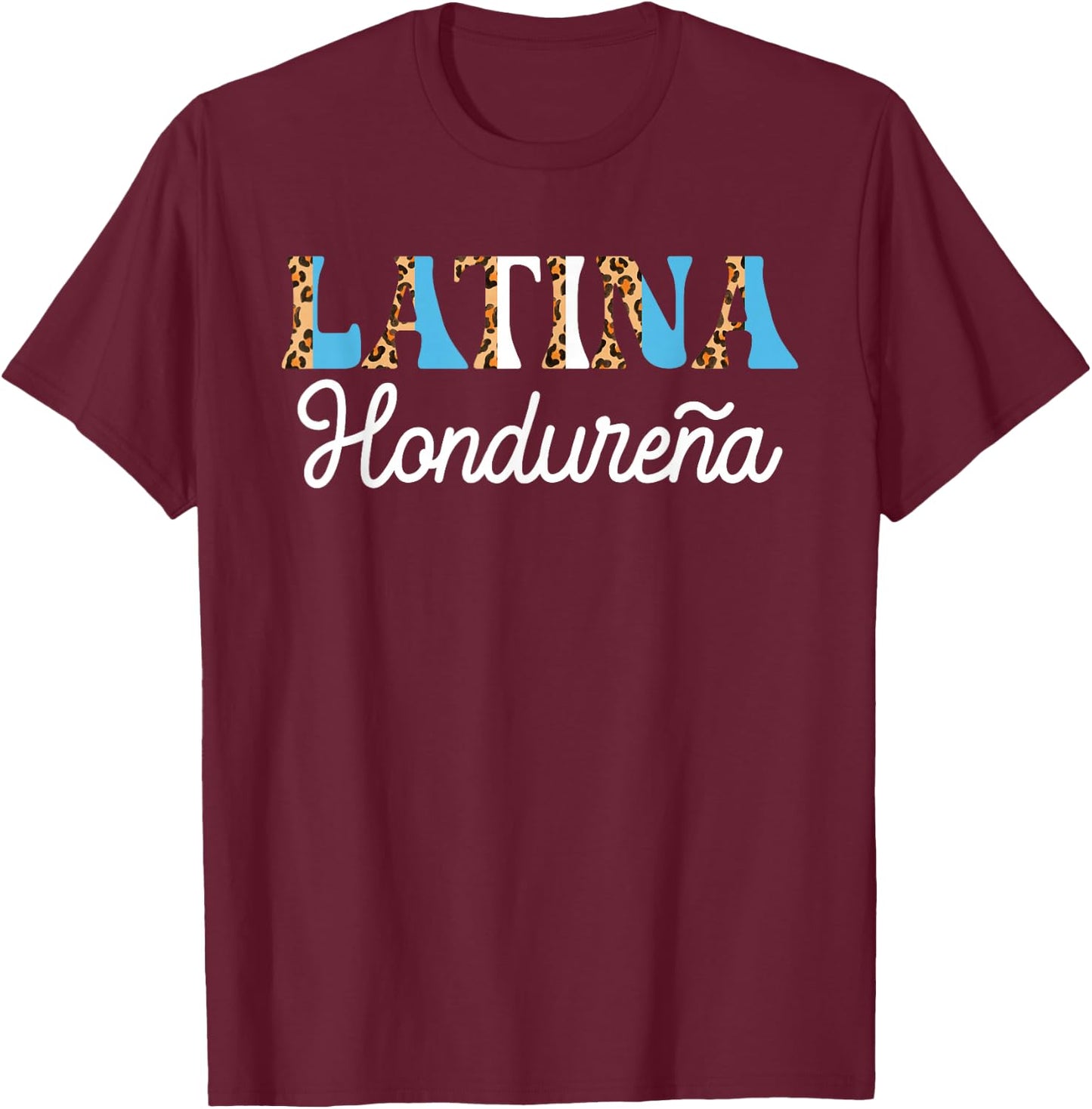 Honduras Flag Honduras , black T-Shirt - T-Shirt | Maroon