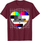 90er Party Testbild Herzform Liebe I Love 90er Jahre Kostüm T-Shirt - T-Shirt | Maroon