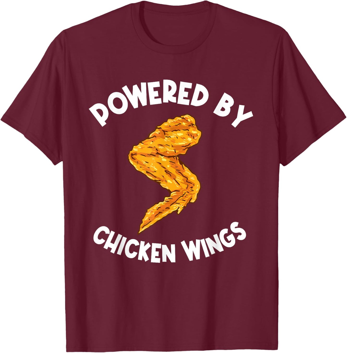 Funny Chicken Wings Apparel Fast Food Hot Wing T-Shirt - T-Shirt | Maroon