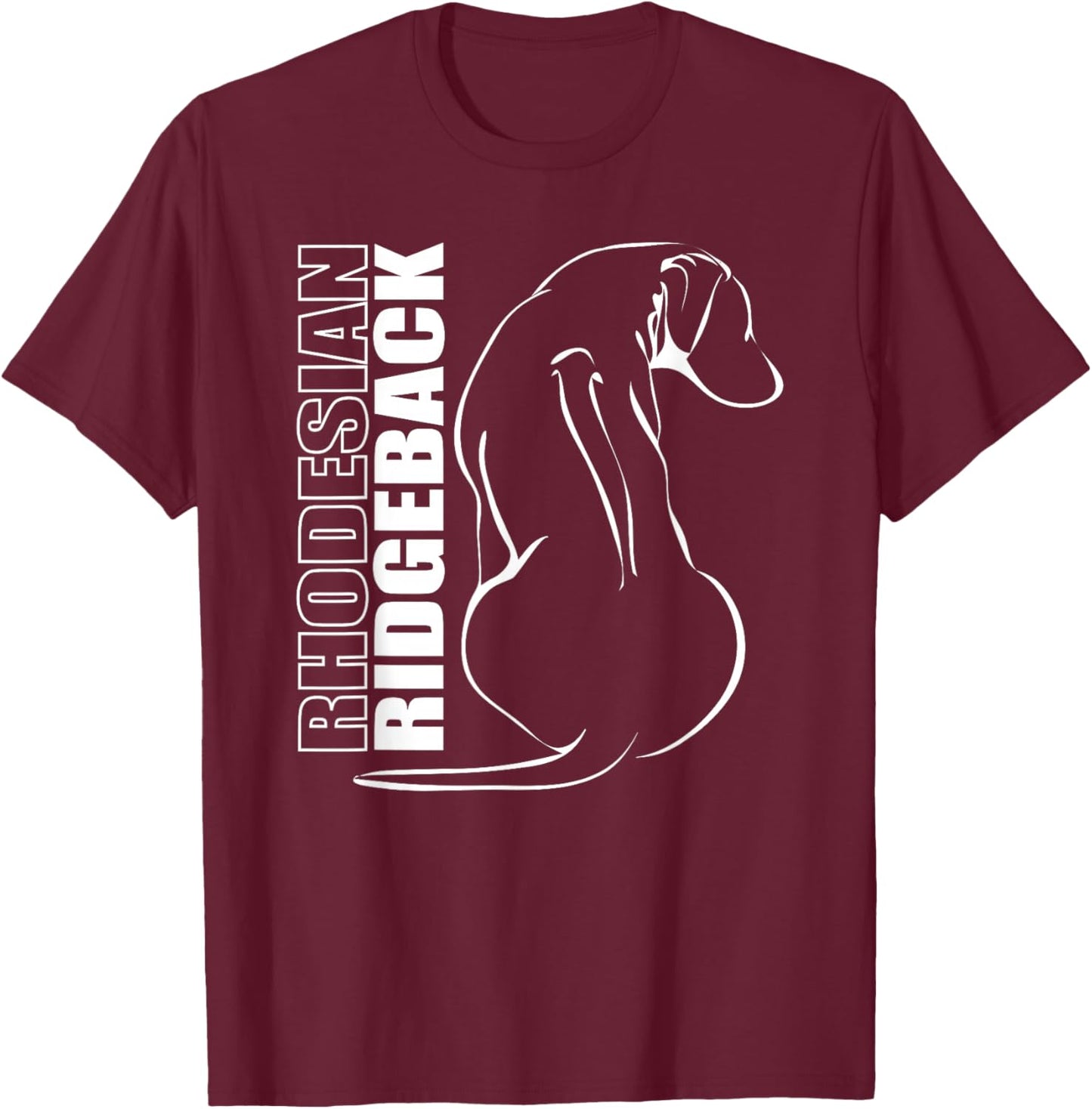Proud Rhodesian Ridgeback Profile Dog Ridgeback T-Shirt - T-Shirt | Maroon