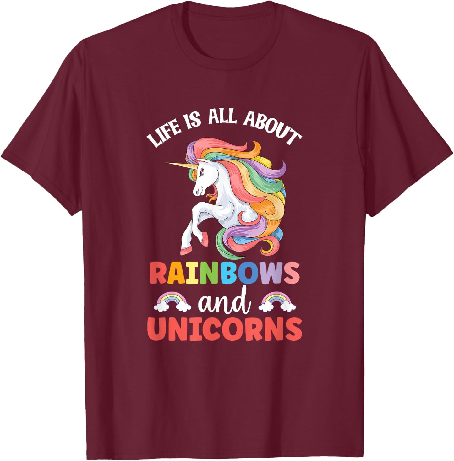 Unicorn Unicorns Women Horse T-Shirt - T-Shirt | Maroon