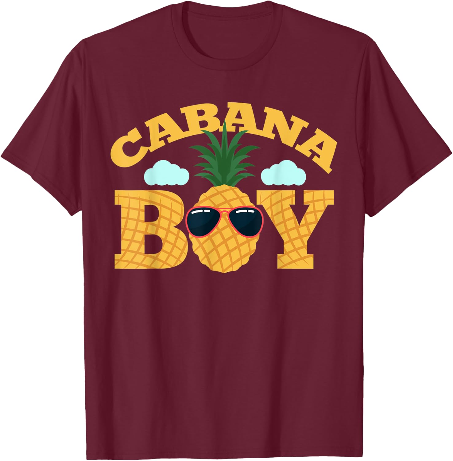 Cabana Boy Pool Party Boys Gift T-Shirt - T-Shirt | Maroon