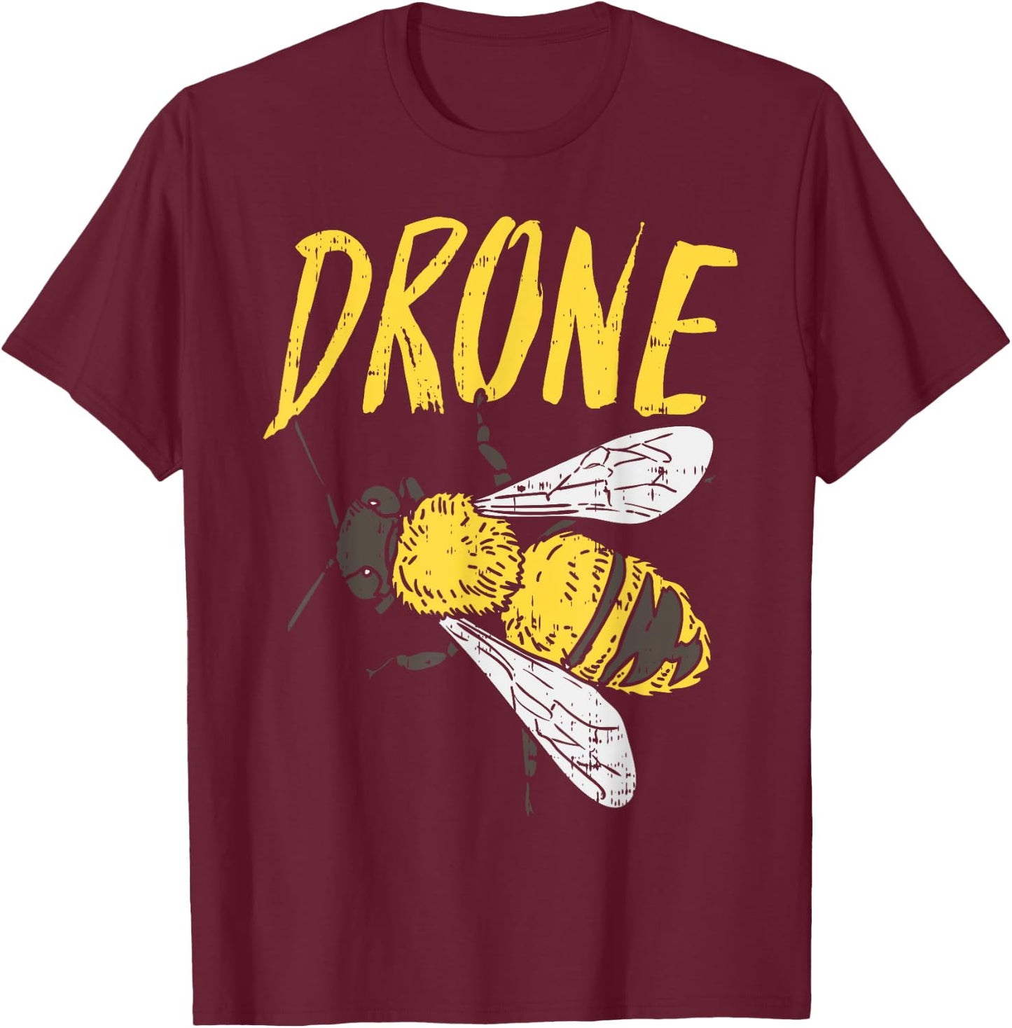 Drone Bee Funny Beekeeping Apiarist Beekeeper Dad Men Gift T-Shirt - T-Shirt | Maroon