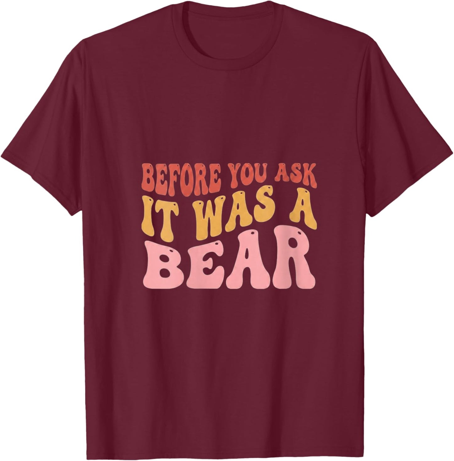 Women's Leg Amputee Funny Bear Story Humor Amputation Survivor V-Neck T-Shirt - T-Shirt | Maroon