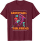 Basketball is My Girlfriend | Hoops Basketball Player T-Shirt - T-Shirt | Maroon