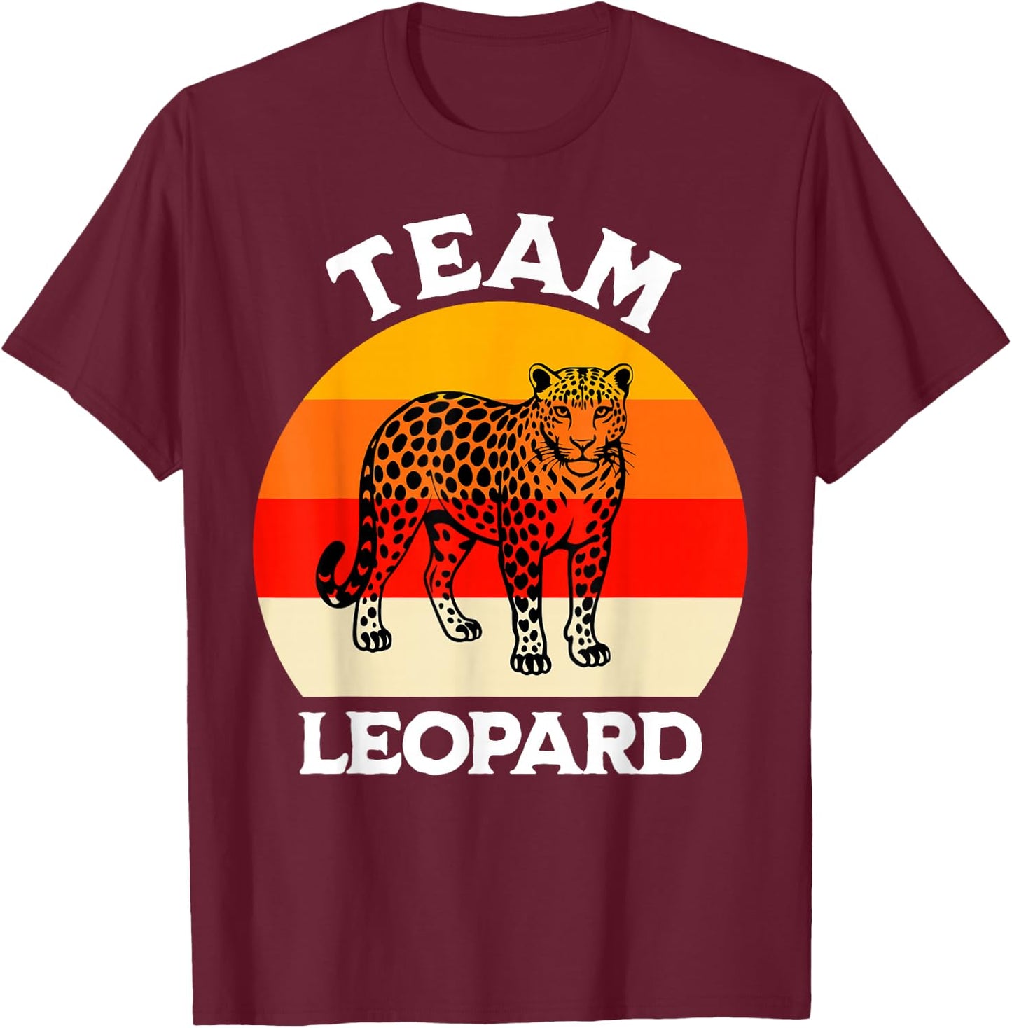 Amur Leopard Team Amur Leopard T-Shirt - T-Shirt | Maroon