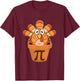 Turkey Pot Pie Funny Math Thanksgiving Turkey Pot Pi T-Shirt - T-Shirt | Maroon