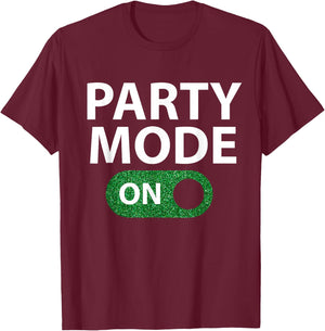 Party mode, on/off sequin T-Shirt - T-Shirt | Maroon