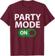 Party mode, on/off sequin T-Shirt - T-Shirt | Maroon