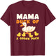Mama Duck Of A Quack Pack Funny Mother Of Four Children T-Shirt - T-Shirt | Maroon