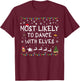Most Likely To Dance With Elves Family Christmas T-Shirt - T-Shirt | Maroon