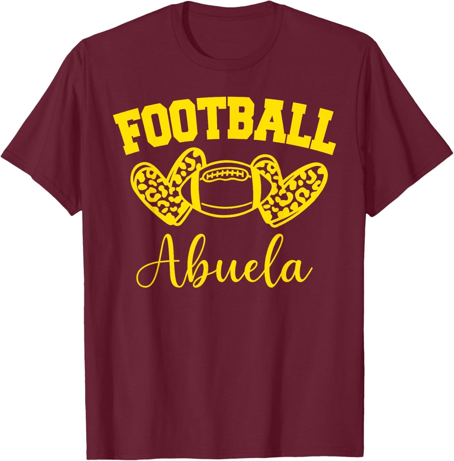 American Football Abuela Football Family Matching T-Shirt - T-Shirt | Maroon