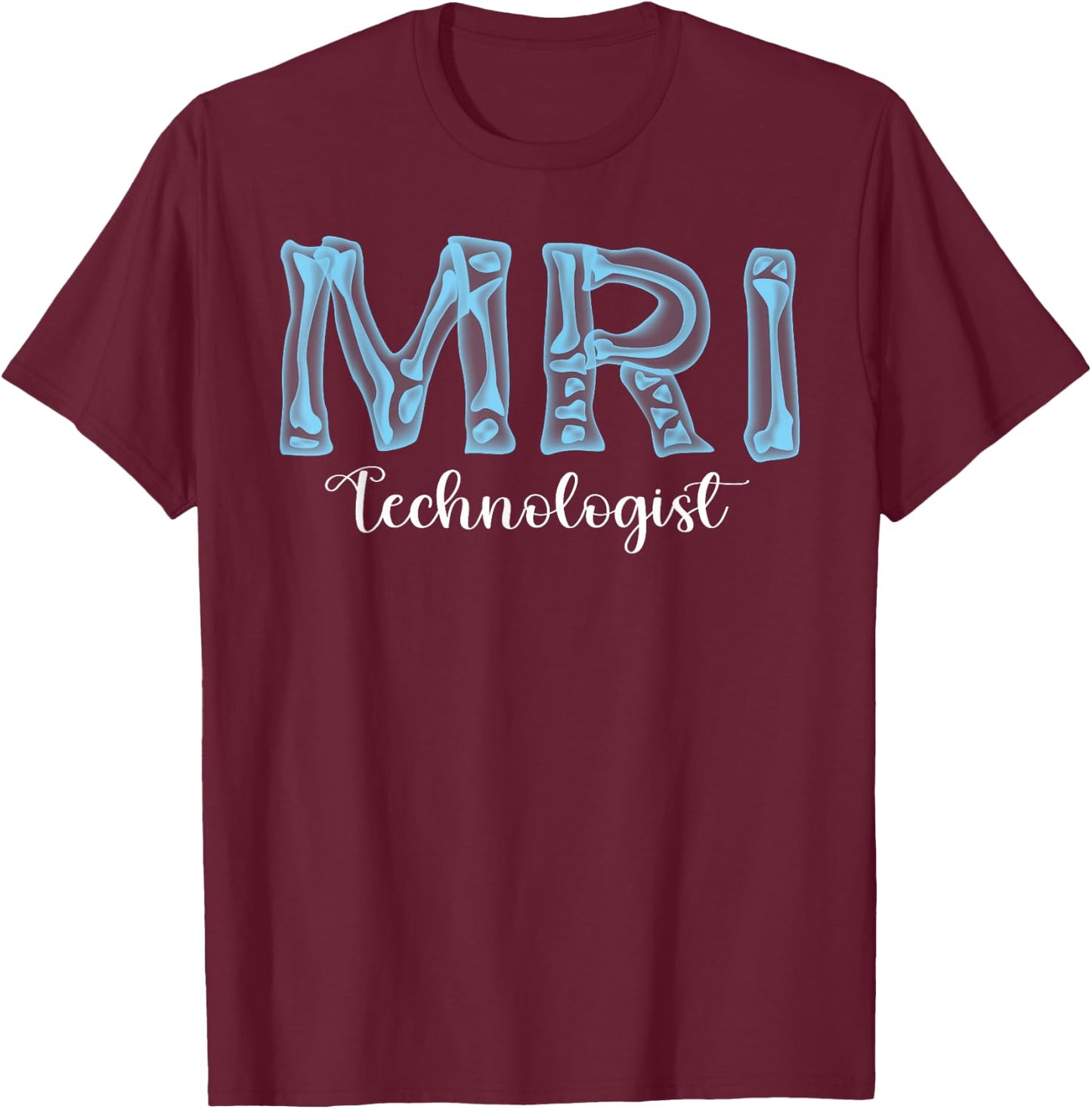 MRI Technologist Radiological Technologist X-Ray Leopard Tech T-Shirt - T-Shirt | Maroon