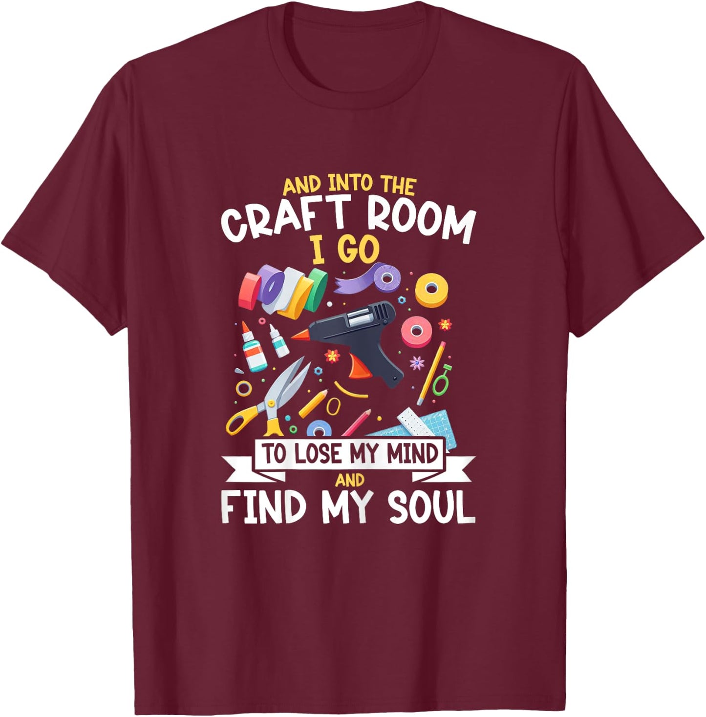 Crafting Crafter T-Shirt - T-Shirt | Maroon