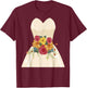 Simple Wedding Dress Gift Bridal Showers gift T-Shirt - T-Shirt | Maroon