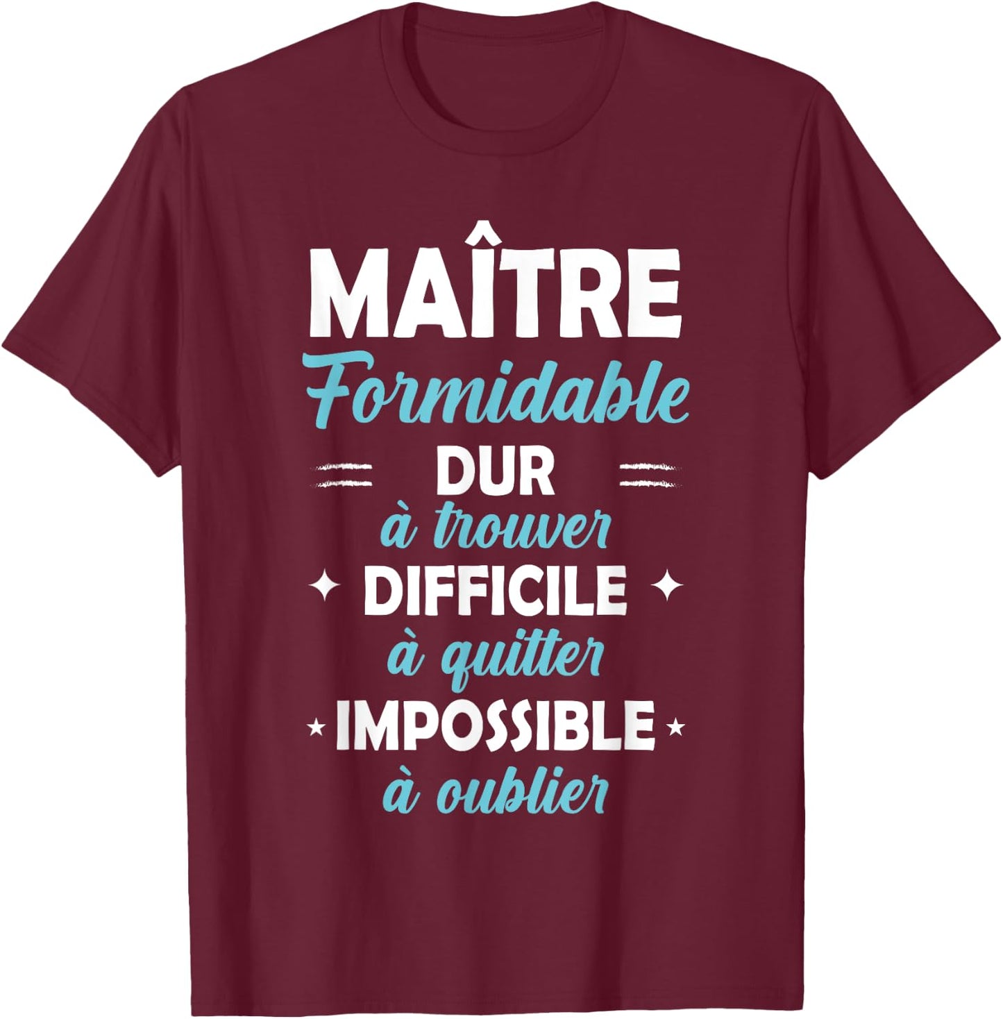Original Gift School Teacher End of School Year , Black, S T-Shirt - T-Shirt | Maroon