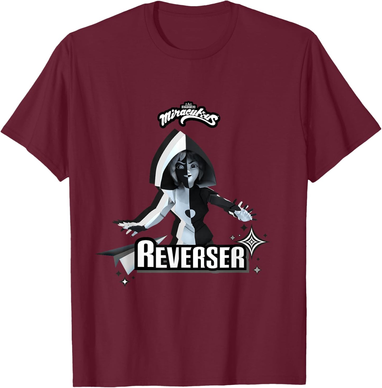 Miraculous Ladybug Villains Collection Reverser T-Shirt - T-Shirt | Maroon