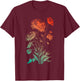 Poppies, spring bloomers, summer, flower, garden, outdoor T-Shirt - T-Shirt | Maroon