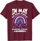 In May We Wear Purple Pediatric Stroke Awareness T-Shirt - T-Shirt | Maroon