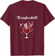 Women's Holla the Wine Fairy - Wine Vino Trinkerbell , black, s T-Shirt - T-Shirt | Maroon