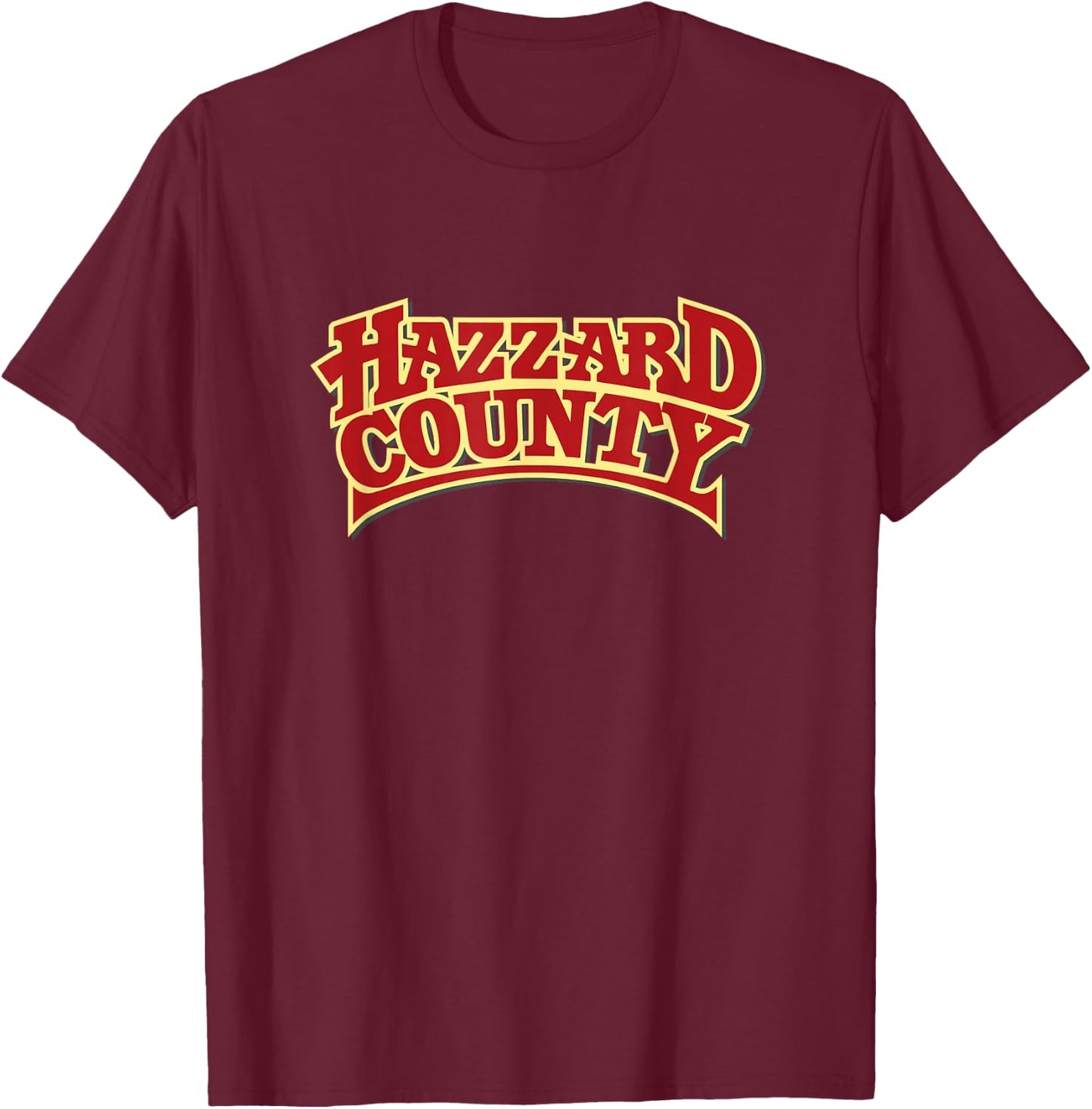 Hazzard County T-Shirt - T-Shirt | Maroon