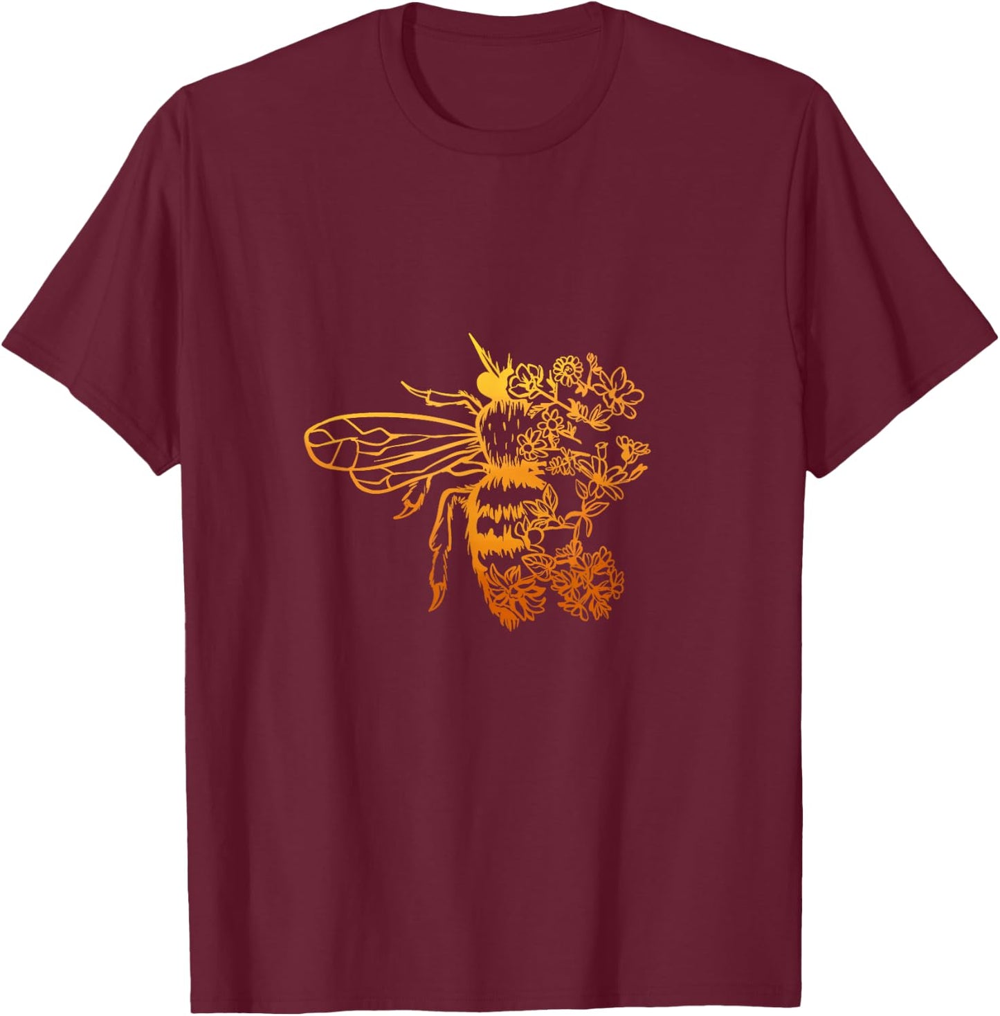 Bee Beekeeper Honeycomb Save Bees Honey Dealer Bee Motif T-Shirt - T-Shirt | Maroon
