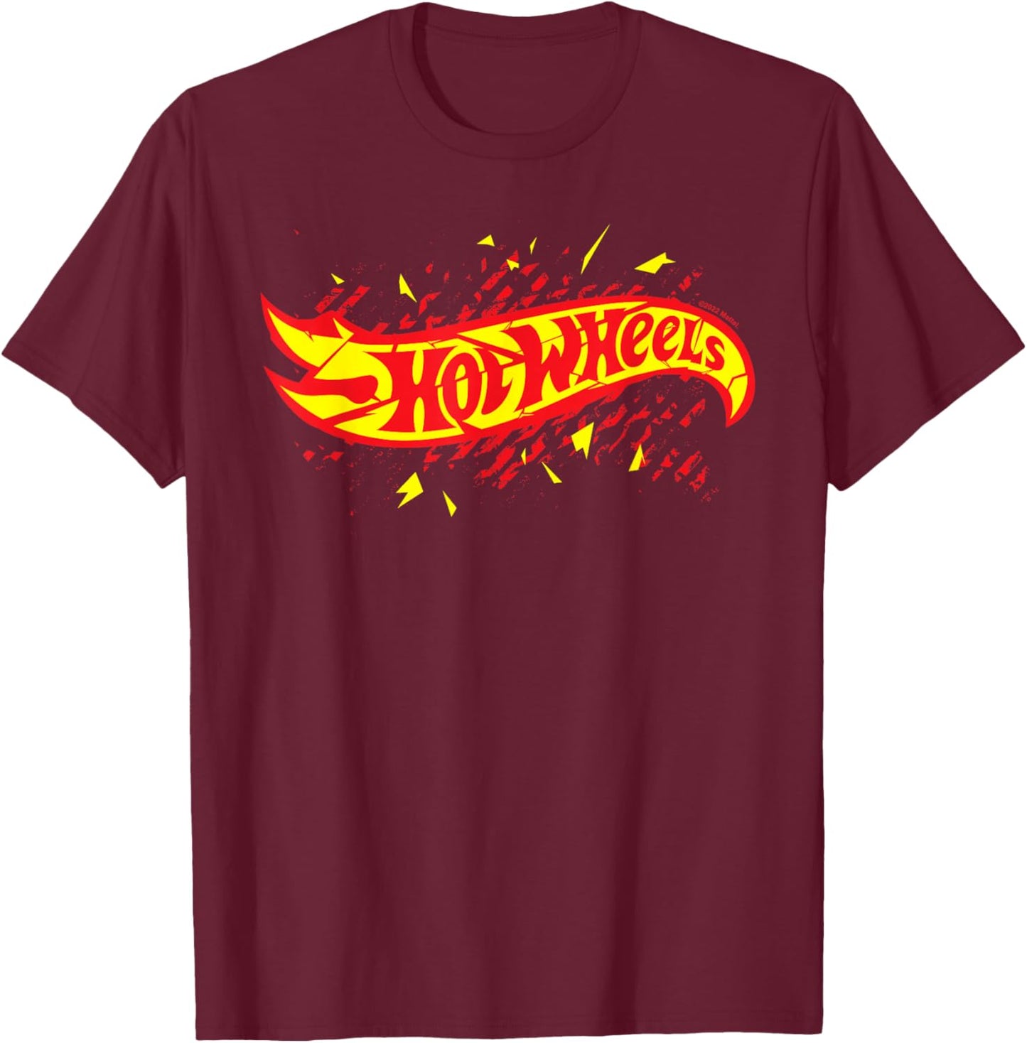 Hot Wheels - Broken Logo , black T-Shirt - T-Shirt | Maroon