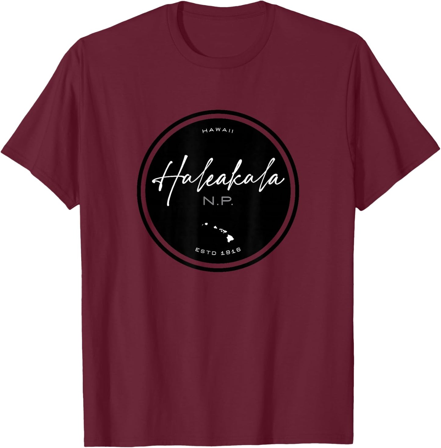 Haleakala National Park Hawaii Graphic T-Shirt - T-Shirt | Maroon