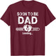Soon to be Dad est. 2027 New Daddy Fathers Day T-Shirt - T-Shirt | Maroon