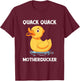 Duck Lover Youth Quack Ducky Duckie Rubber Ducks Meme T-Shirt - T-Shirt | Maroon