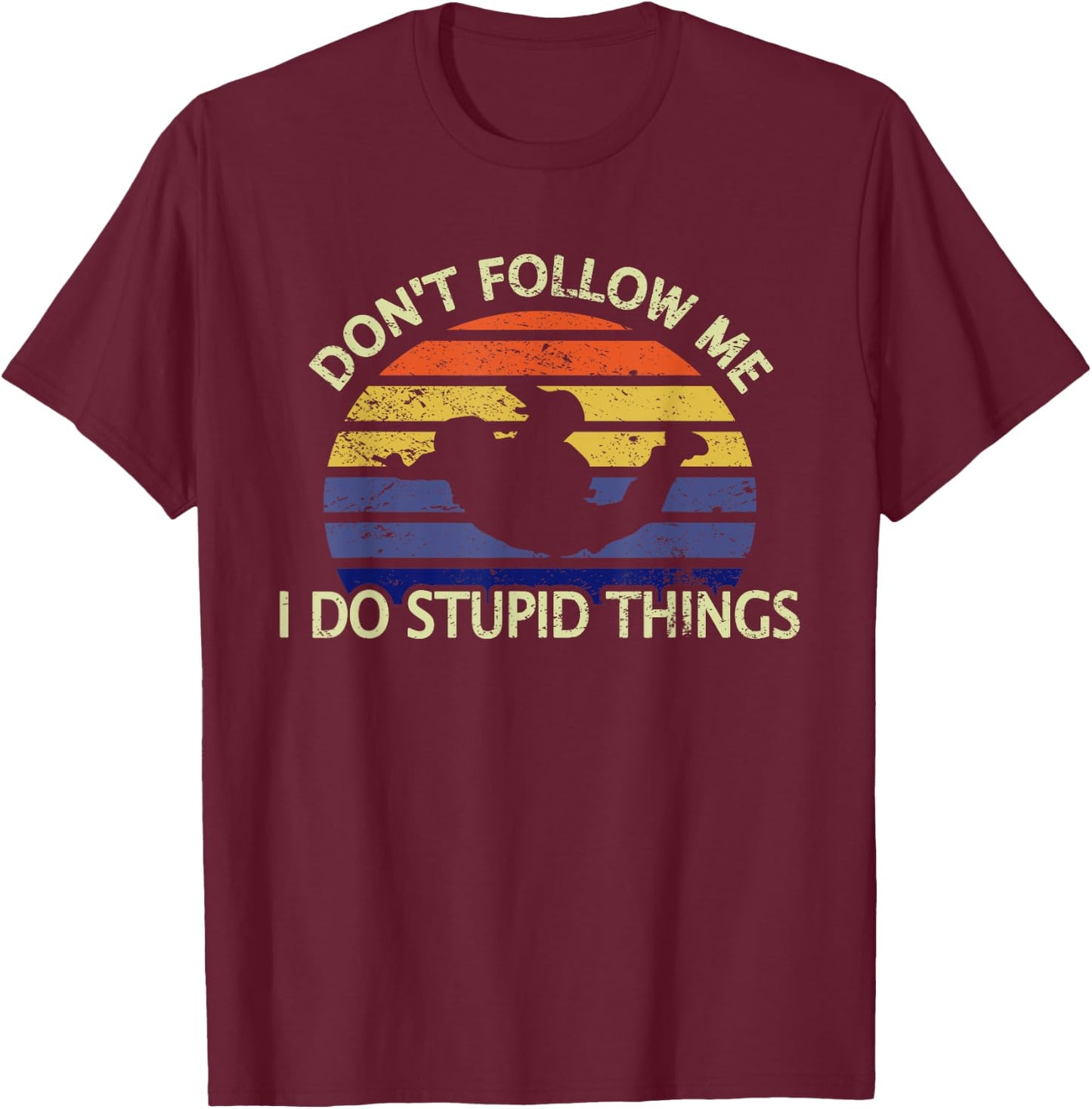 Skydiving Tandem Skydive Skydiver T-Shirt - T-Shirt | Maroon