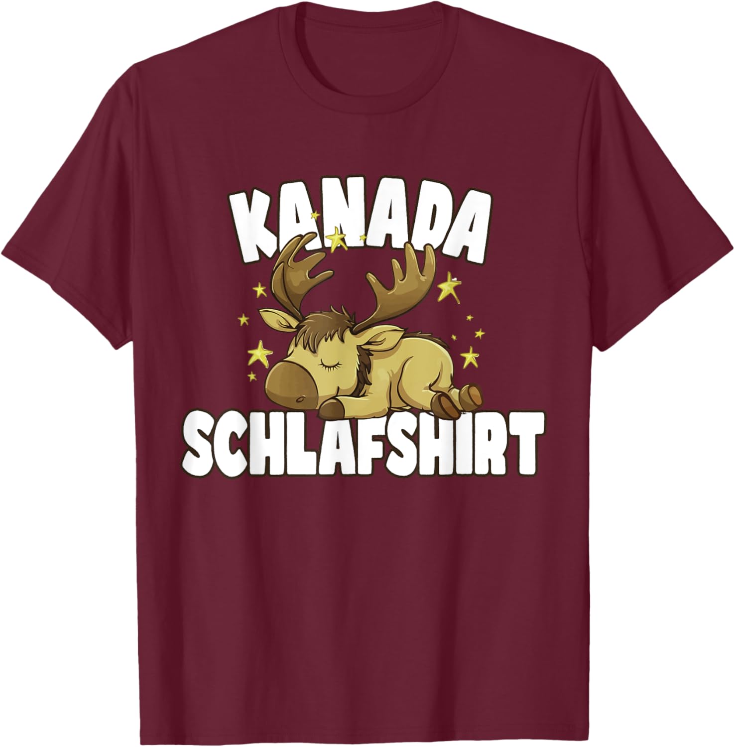 Funny Canada Sleep T-Shirt - T-Shirt | Maroon