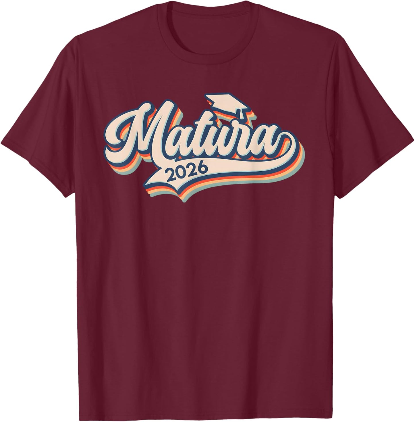 MATURA 2026 Maturanten Vintage Matura Abschluss T-Shirt - T-Shirt | Maroon