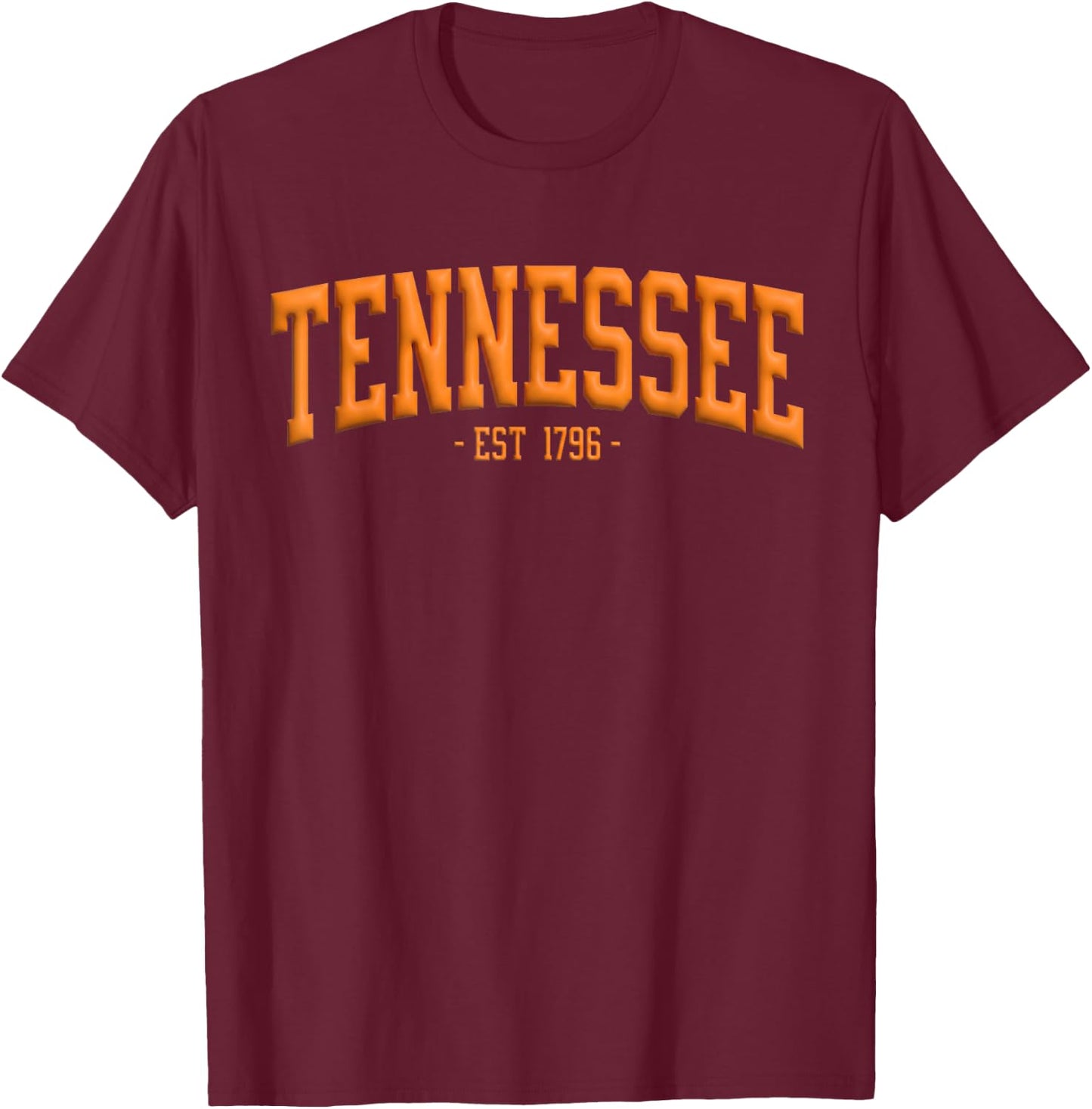 Vintage Tennessee Est 1796 Vintage State T-Shirt - T-Shirt | Maroon