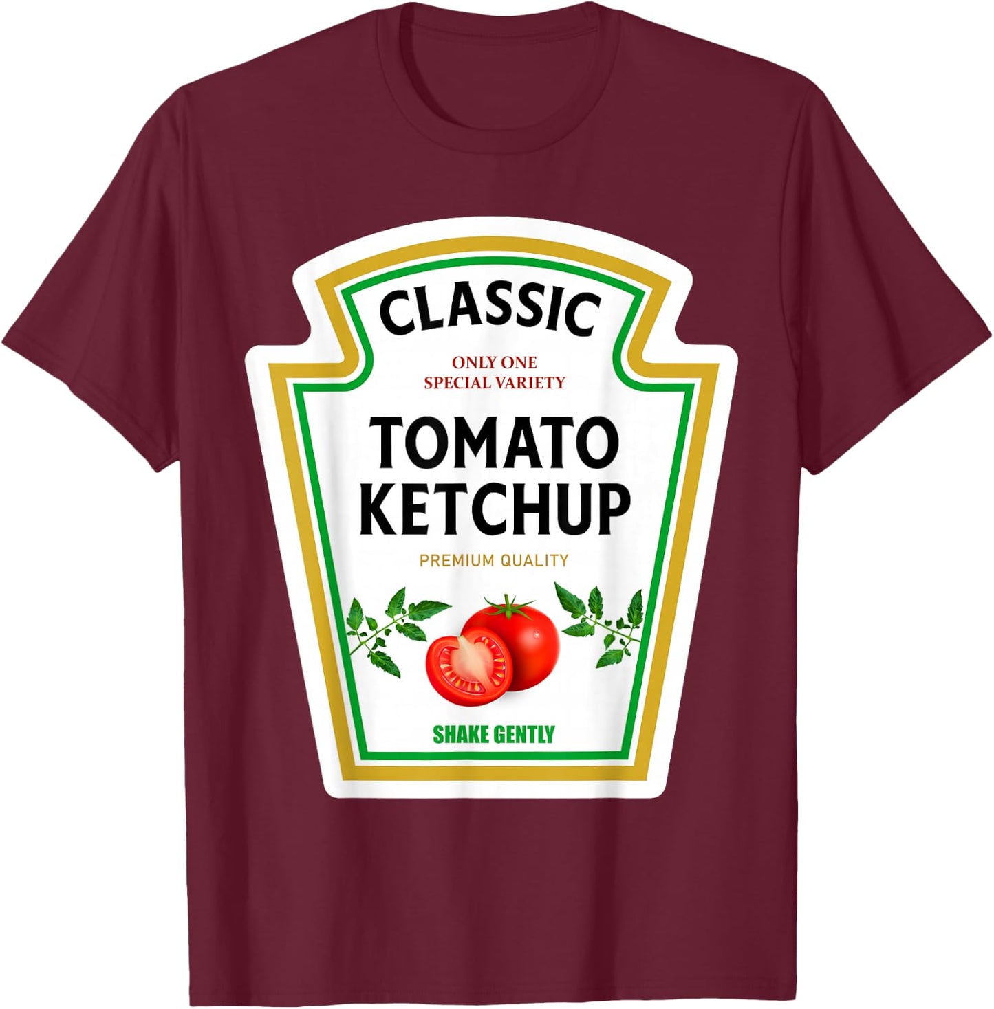 Ketchup 2024 Mustard Matching Family Costume Mayo for Halloween T-Shirt - T-Shirt | Maroon
