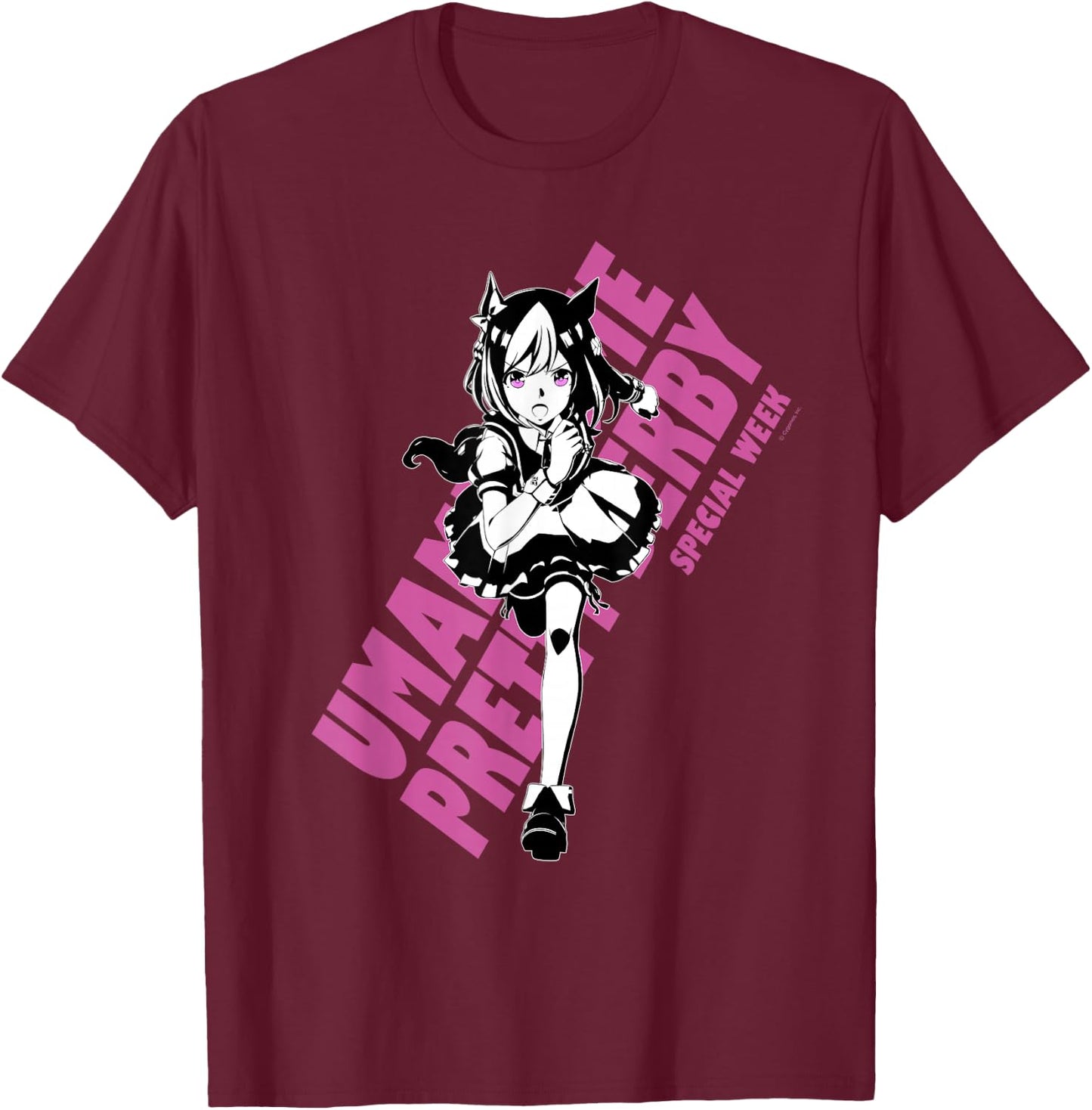 Umamusume: Pretty Derby Special Week T-Shirt - T-Shirt | Maroon