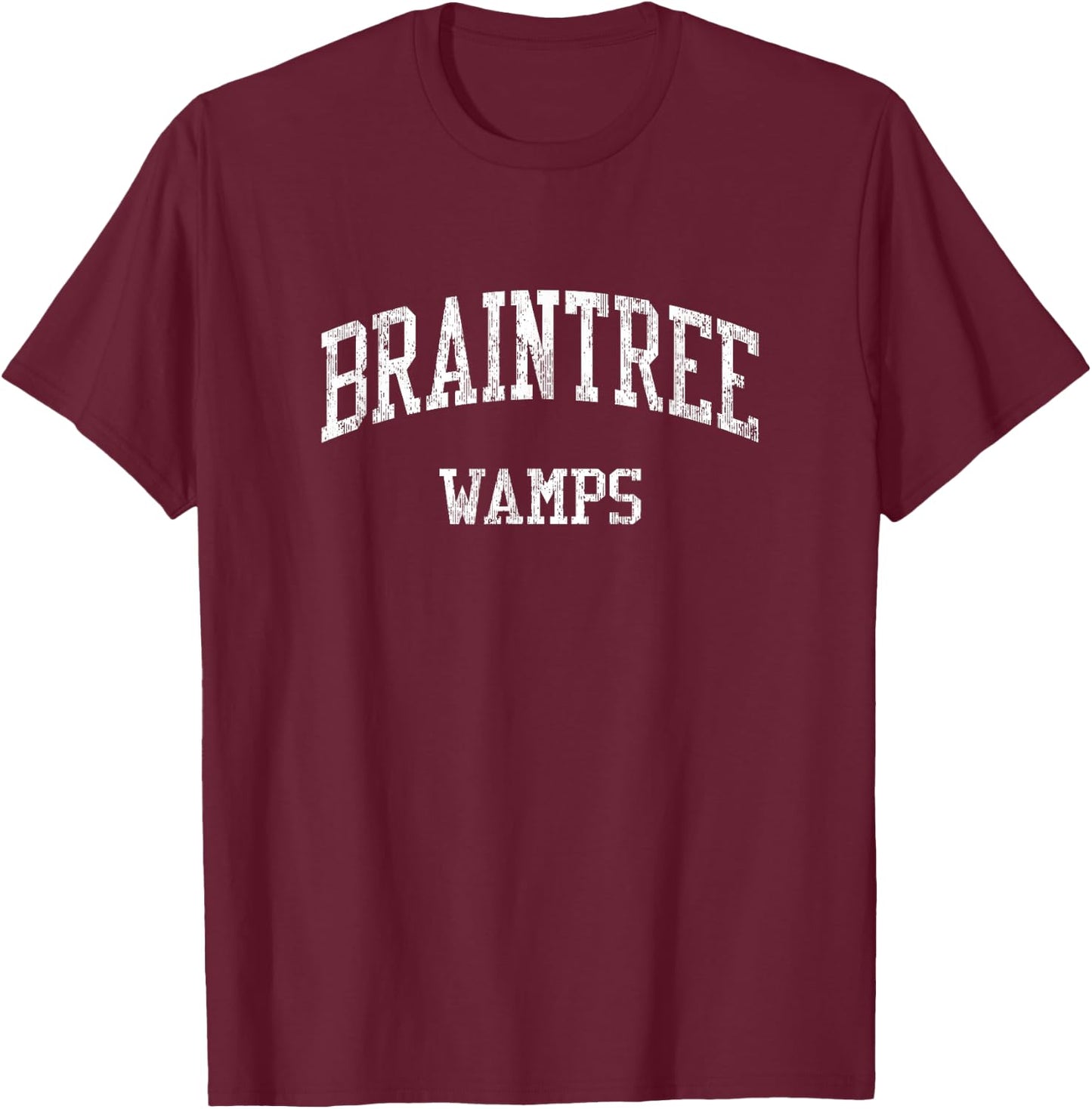 Braintree High School HS Braintree MA Vintage Sports T-Shirt - T-Shirt | Maroon