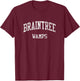 Braintree High School HS Braintree MA Vintage Sports T-Shirt - T-Shirt | Maroon