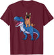 Best German Shepherd Art Women German Shepherd Lover T-Shirt - T-Shirt | Maroon