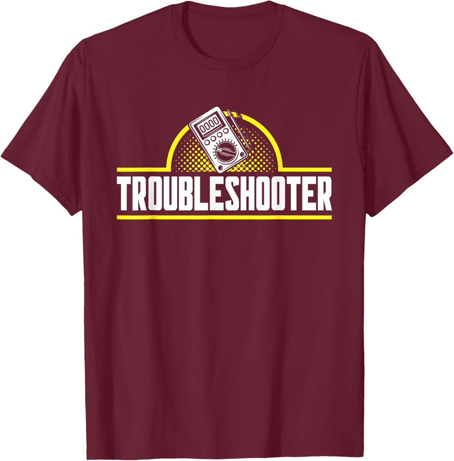Electrician Fault Finder T-Shirt - T-Shirt | Maroon