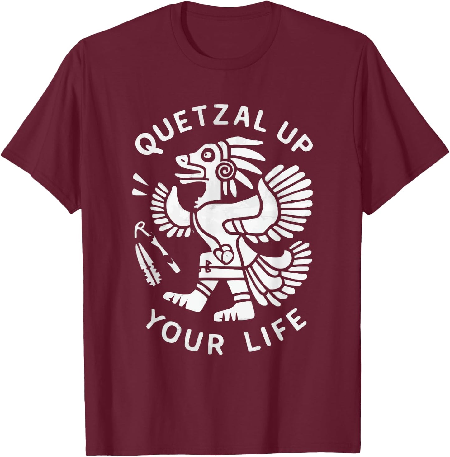 Aztec God Aztec Culture Mayan Indigenous Quetzalcoatl T-Shirt - T-Shirt | Maroon