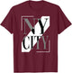 USA New York City Classic Vintage NY T-Shirt - T-Shirt | Maroon