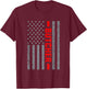 American Flag Butcher US Flag Vintage Dad T-Shirt - T-Shirt | Maroon