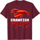 Crayfish Girl Seafood Lobster Fish Crawfish Princess T-Shirt - T-Shirt | Maroon
