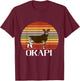 Retro Funny Okapi Vintage Forest Giraffe Okapi Lover Okapi T-Shirt - T-Shirt | Maroon